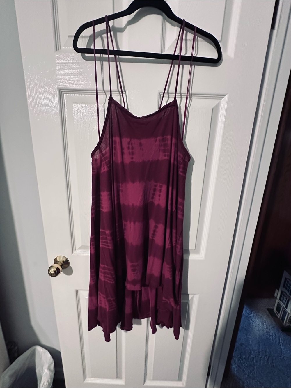 We The Free Double Spaghetti Strap High Low Dress - Wine